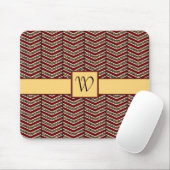 Leopard Print Zickzack Mousepad (Mit Mouse)