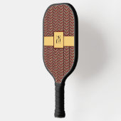 Leopard Print Zickzack Pickleball Schläger (Links)