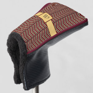 Leopard Print Zickzack Putter Cover Golf Headcover