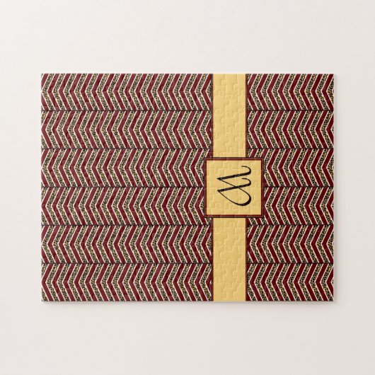 Leopard Print Zickzack Puzzle (Horizontal)