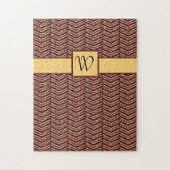 Leopard Print Zickzack Puzzle (Vertikal)