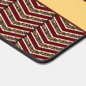 Leopard Print Zickzack Schreibtischunterlage (Ecke)