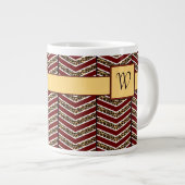 Leopard Print Zickzack Specialty Tasse (Vorderseite Rechts)