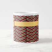 Leopard Print Zickzack Specialty Tasse (Vorderseite)