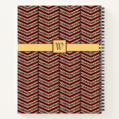 Leopard Print Zickzack Spiral Notebook Notizbuch (Rückseite)