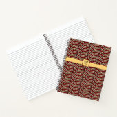 Leopard Print Zickzack Spiral Notebook Notizbuch (Innenseite)