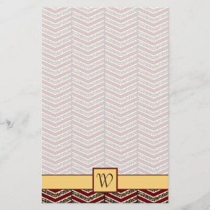 Leopard Print Zickzack Stationery Briefpapier
