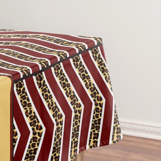 Leopard Print Zickzack Tableclout Tischdecke (Beispiel)