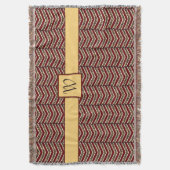 Leopard Print Zickzack Throw Blanket Decke (Vorderseite Vertikal)