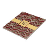 Leopard Print Zickzack Tile Fliese (Seite)