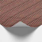 Leopard Print Zickzack Wrapping Paper Geschenkpapier (Ecke)