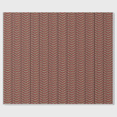Leopard Print Zickzack Wrapping Paper Geschenkpapier (Flach)