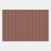 Leopard Print Zickzack Wrapping Paper Set Geschenkpapier Set (Vorderseite 2)
