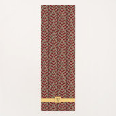 Leopard Print Zickzack Yoga Mat Yogamatte (Vorderseite)