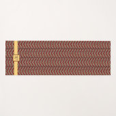 Leopard Print Zickzack Yoga Mat Yogamatte (Vorderseite (Horizontal))