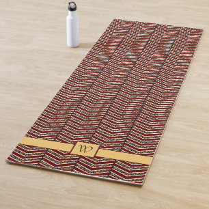 Leopard Print Zickzack Yoga Mat Yogamatte