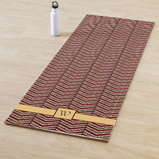 Leopard Print Zickzack Yoga Mat Yogamatte (Beispiel)