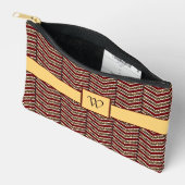 Leopard Print Zickzack Zubehörtasche (Offen)