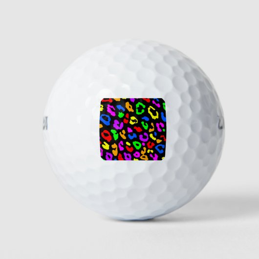 Leopard Printbügel Golfball (Vorderseite)