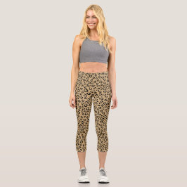 Leopard-Printdesign Capri Leggings