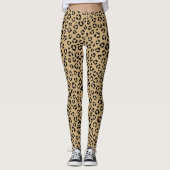 Leopard-Printdesign Leggings (Vorderseite)