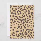 Leopard-Printmartini Geburtstag Einladung (Rückseite)