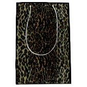 Leopard-Printmedien-Geschenk-Tasche Mittlere Geschenktüte (Vorderseite)