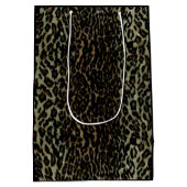 Leopard-Printmedien-Geschenk-Tasche Mittlere Geschenktüte (Rückseite)