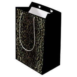 Leopard-Printmedien-Geschenk-Tasche Mittlere Geschenktüte