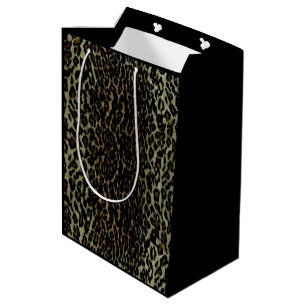 Leopard-Printmedien-Geschenk-Tasche Mittlere Geschenktüte