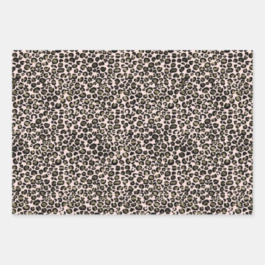 Leopard Prints Geschenkpapier Set (Vorderseite)