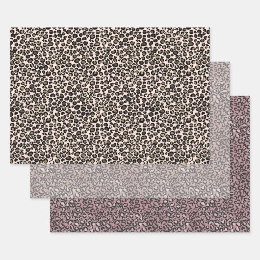 Leopard Prints Geschenkpapier Set (Set)