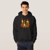 Leopard Pumpkin drucken Karierte Gnome Herbst als Hoodie (Vorne ganz)