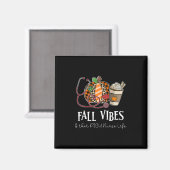 Leopard Pumpkin Fall Vibes und dass Picu Nurse Lif Magnet (Vorderseite/Rückseite)