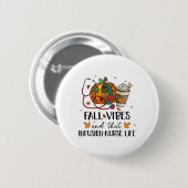 Leopard Pumpkin Fall Vibes und diese Infusion Kran Button (Vorne & Hinten)