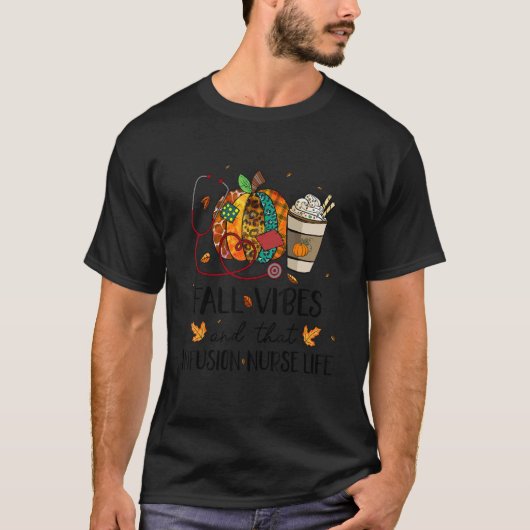 Leopard Pumpkin Fall Vibes und diese Infusion Kran T-Shirt (Vorderseite)