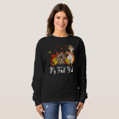 Leopard Pumpkin Falling It's Fall Y'all Yellow Bea Sweatshirt (Vorne ganz)