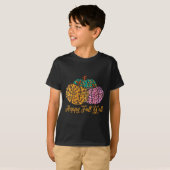 Leopard Pumpkin glücklich Fall Yall Herbst Pumpkin T-Shirt (Vorne ganz)
