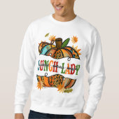 Leopard Pumpkin Herbst Erntedank Lunch Lunch Sweatshirt (Vorderseite)