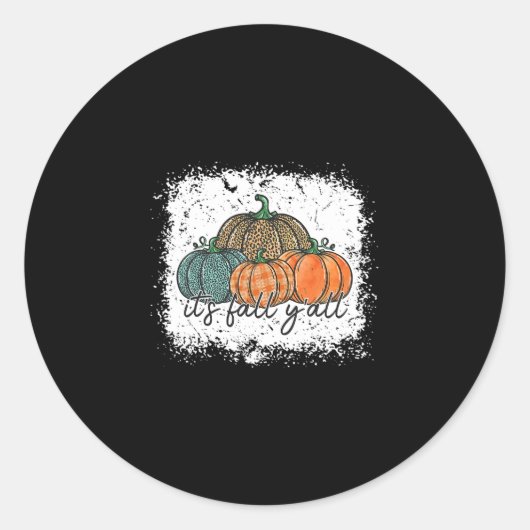 Leopard Pumpkin Herbst Herbst Erntedank Runder Aufkleber (Vorderseite)