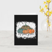 Leopard Pumpkin Herbst sein Fall Yall geblasen Karte (Gelbe Blume)