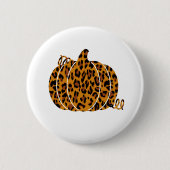 Leopard Pumpkin / Herbstsaison Button (Vorderseite)