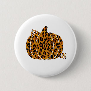 Leopard Pumpkin / Herbstsaison Button