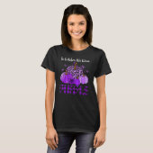 Leopard Pumpkin In October We Wear Purple Domestic T-Shirt (Vorne ganz)