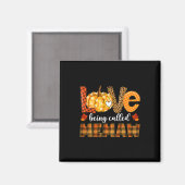 Leopard Pumpkin-Liebe heißt Memaw Fall Danke Magnet (Vorderseite/Rückseite)