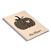 Leopard Pumpkin Personalisiert Teacher Notebook Notizblock (Rechte Seite)