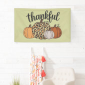 Leopard Pumpkin Season Erntedank Halloween Fall Banner (Insitu)