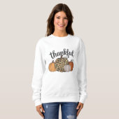 Leopard Pumpkin Season Erntedank Halloween Fall Sweatshirt (Vorne ganz)