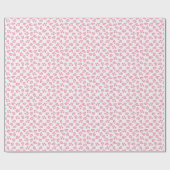 Leopard-Punkt in Rosa Geschenkpapier (Flach)