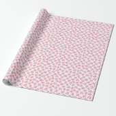Leopard-Punkt in Rosa Geschenkpapier (Ungerollt)